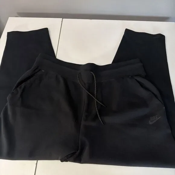 Nike Men's Loose Fit Sweatpants 2XL Straight Leg Black Drawstring Joggers NWT